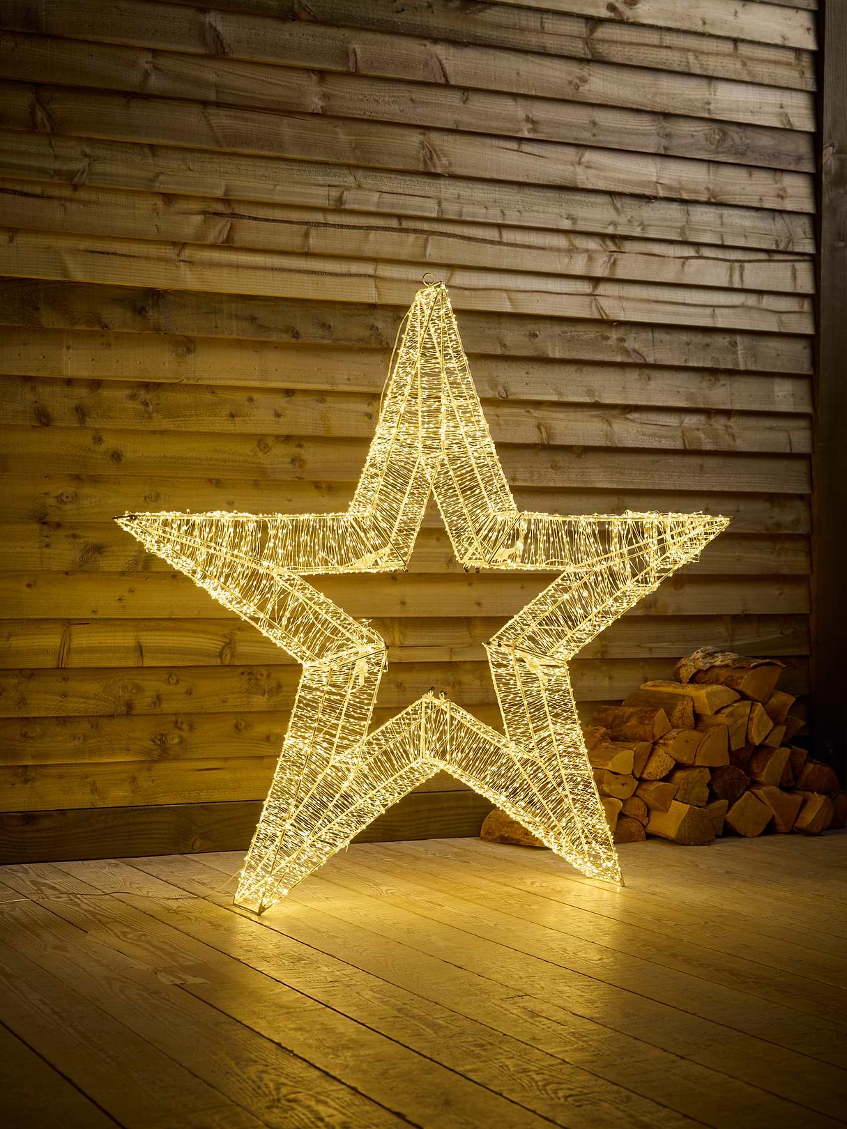 Indoor Outdoor Light Up 3D LED Star- Small