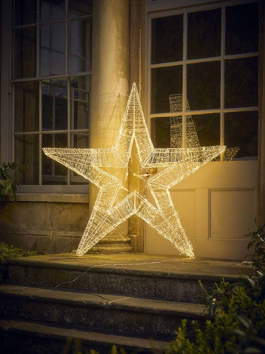 Indoor Outdoor Light Up 3D LED Star - Large