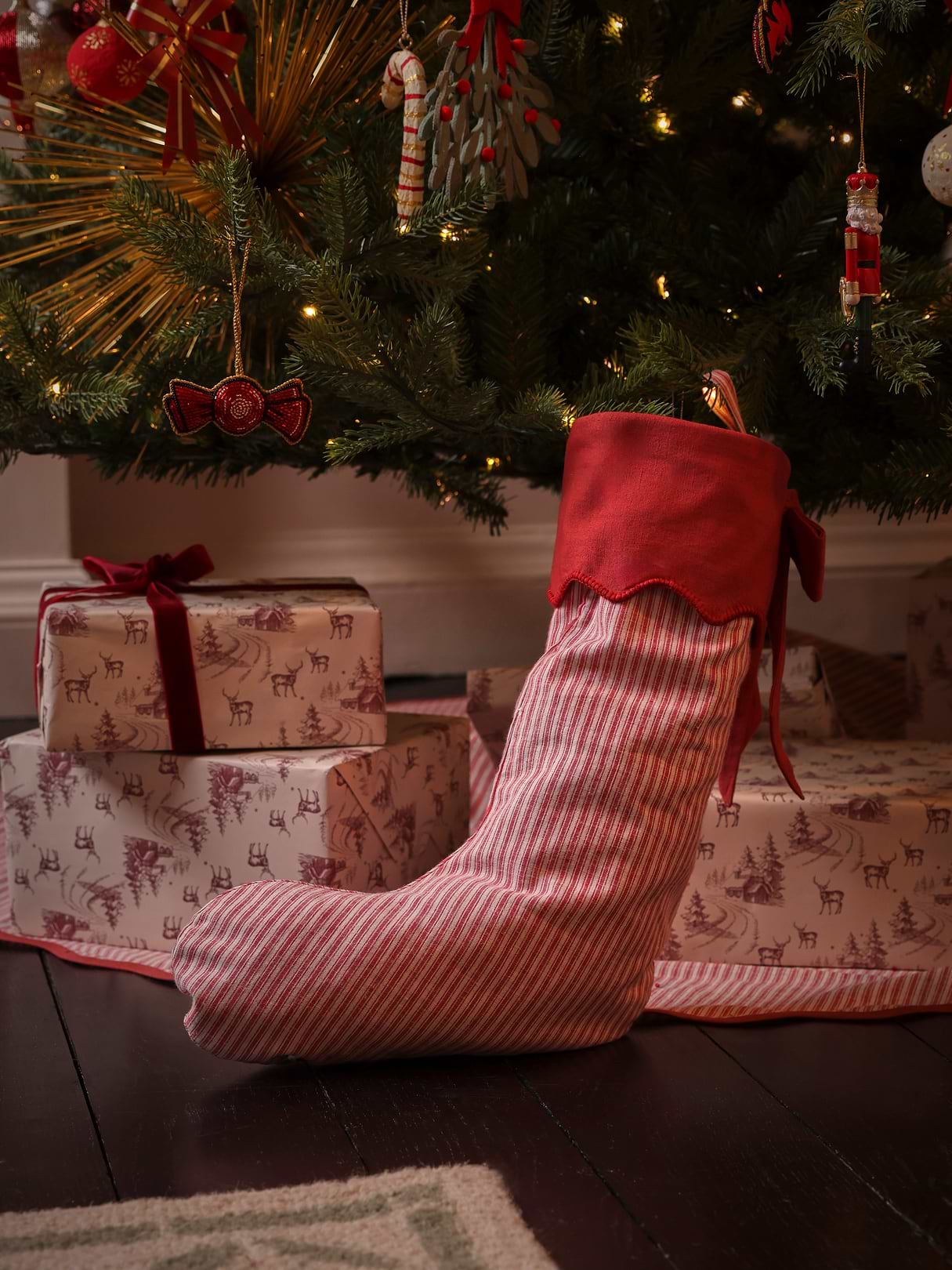 Ticking Stripe Stocking