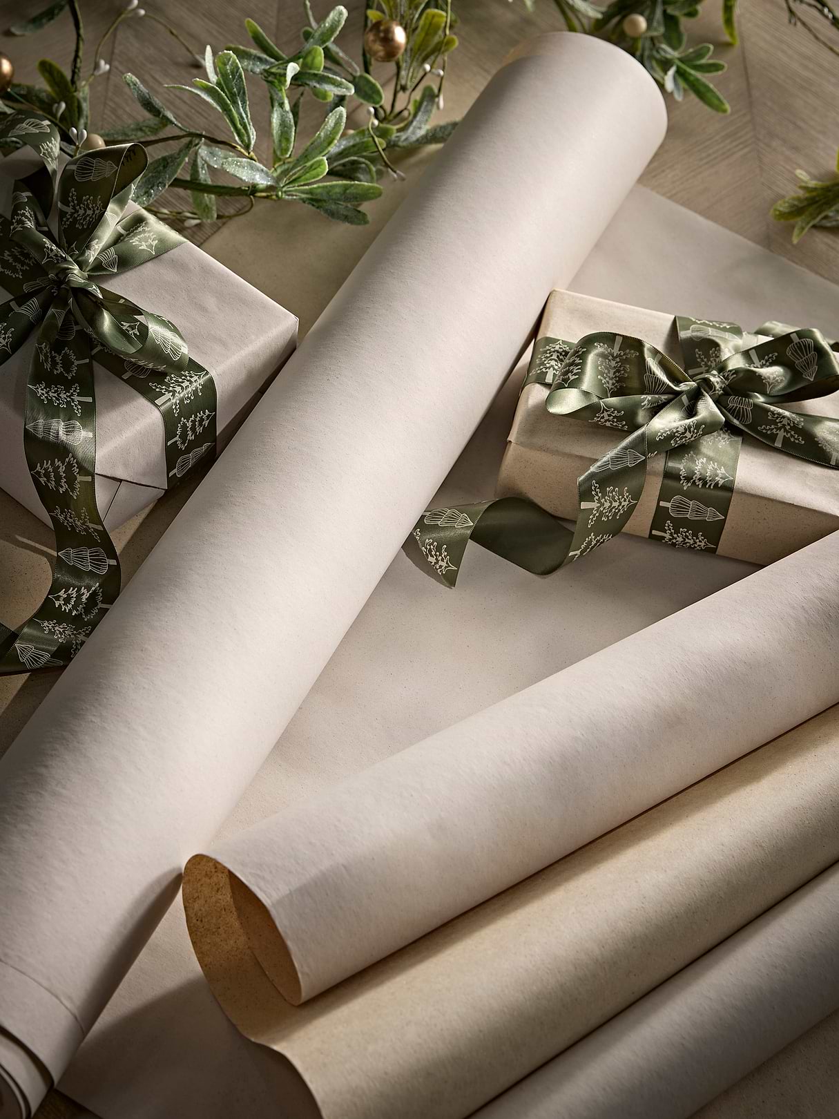 Cream Grass Fibre Wrapping Paper - 10m