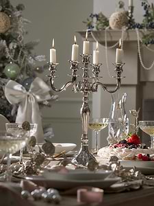 Small Classic Candelabra - Silver