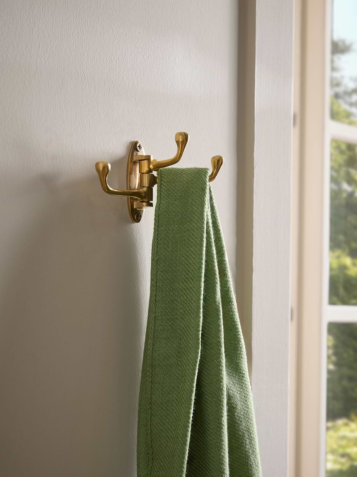 Triple Swivel Hook - Solid Brass