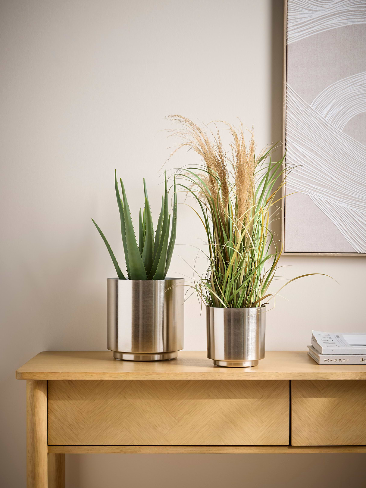 Two Aluminium Planters
