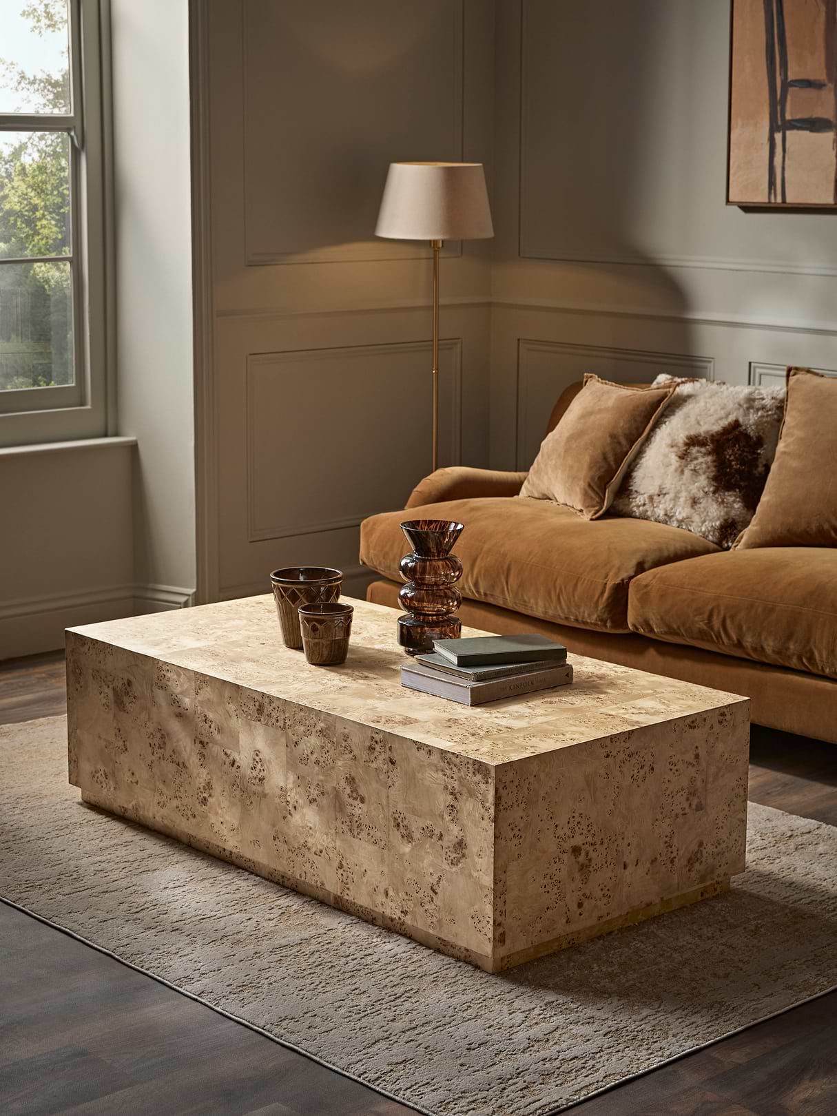 Burl Wood Coffee Table