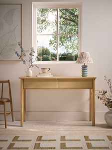 Alva Oak Storage Console Table