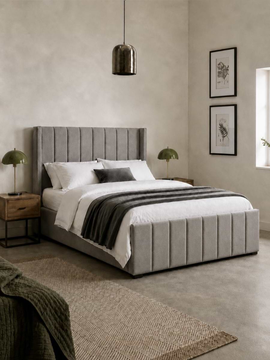 Ivor Velvet Ottoman Storage Bed