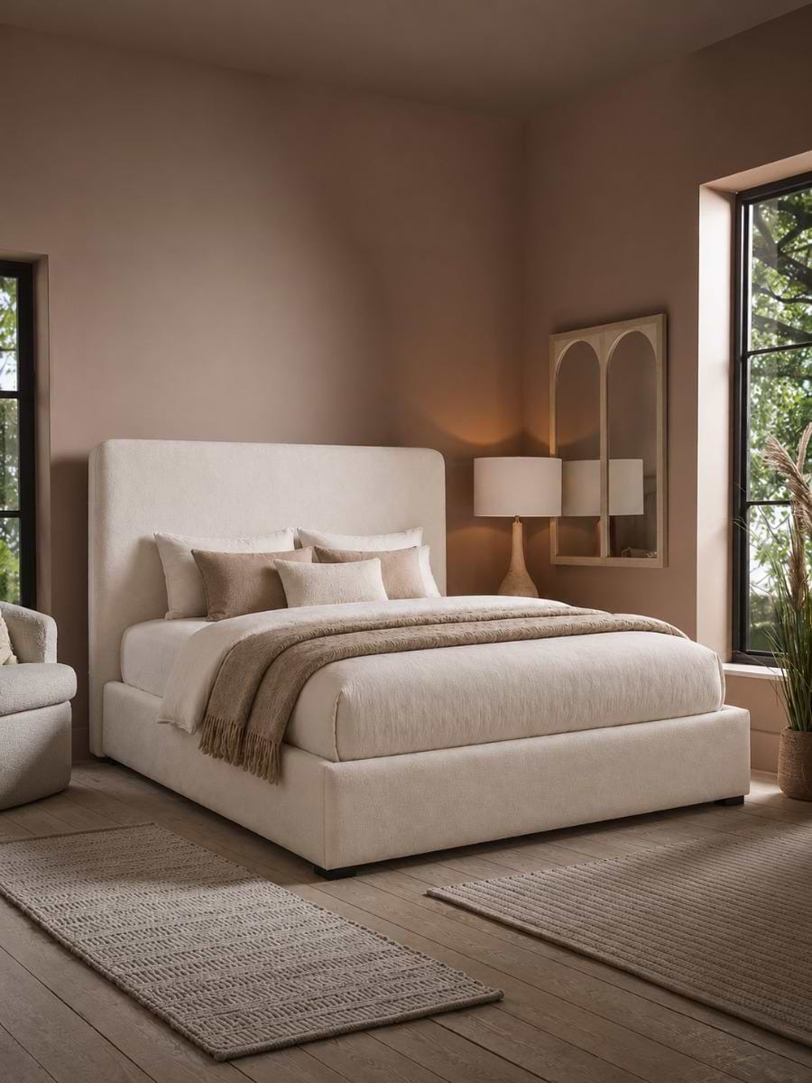 Natural Nils Ottoman Storage Bed