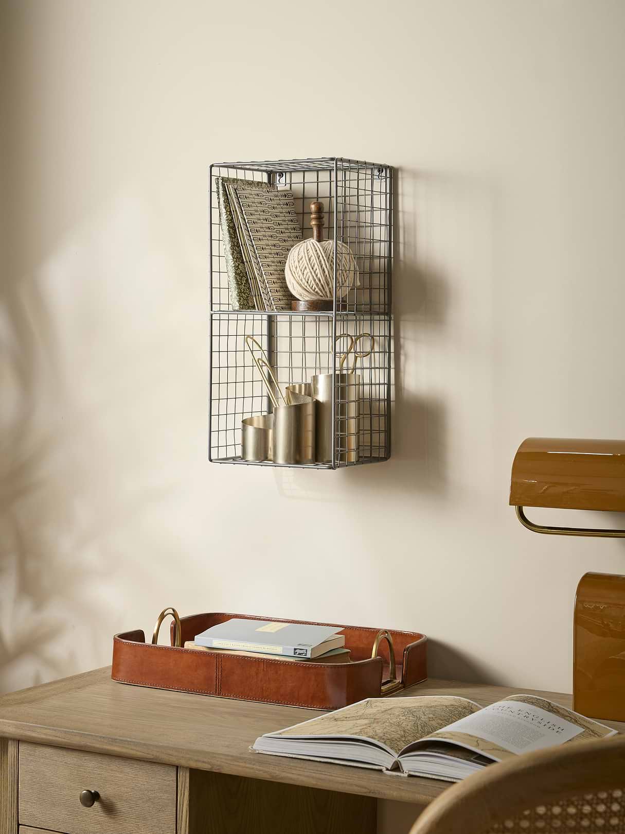 Small Wire Shelf Unit - Grey