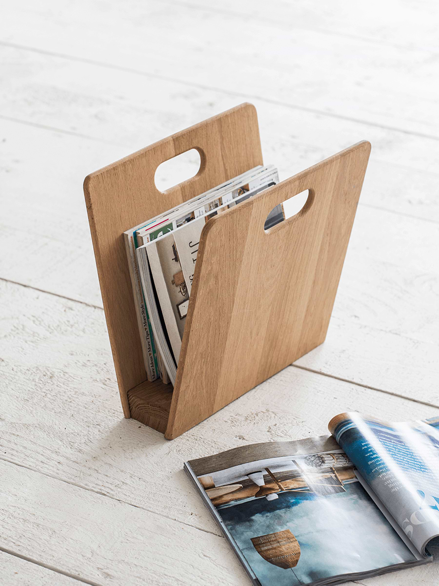 Oak Magazine Rack