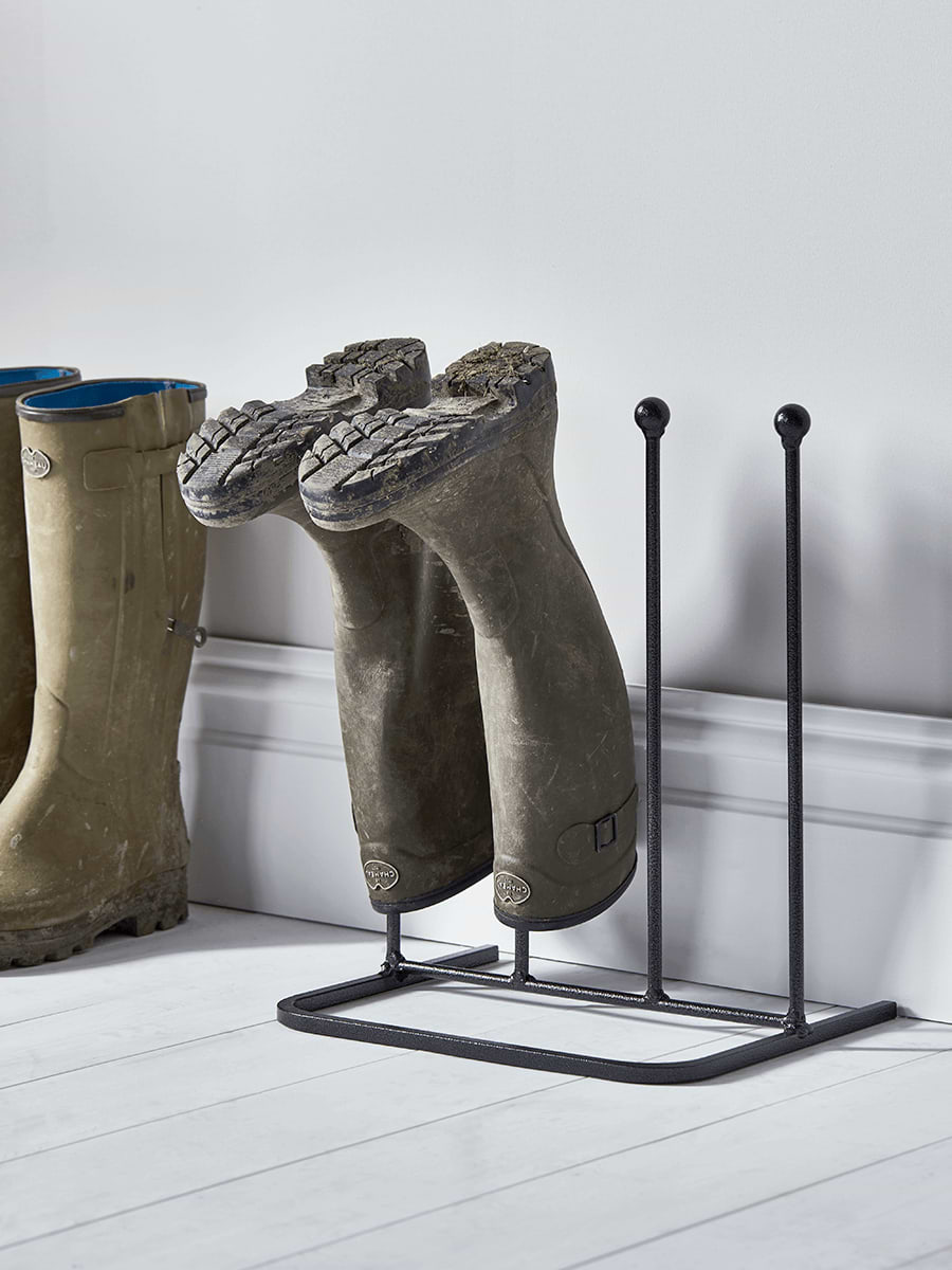 Two Pair Metal Boot Rack