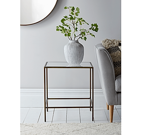 Villette Side Table - Burnished Brass