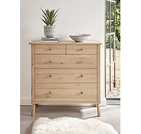 Bergen Oak Chest Of Drawers - Natural