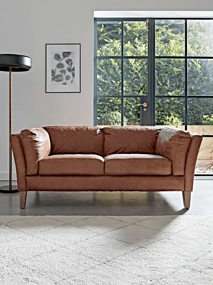 Tetbury Leather Sofa - Tan
