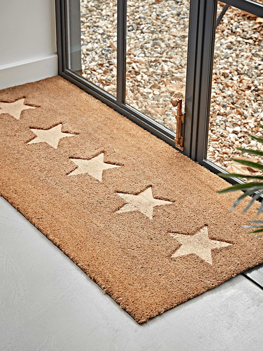 Embossed Stars Doormat - Double