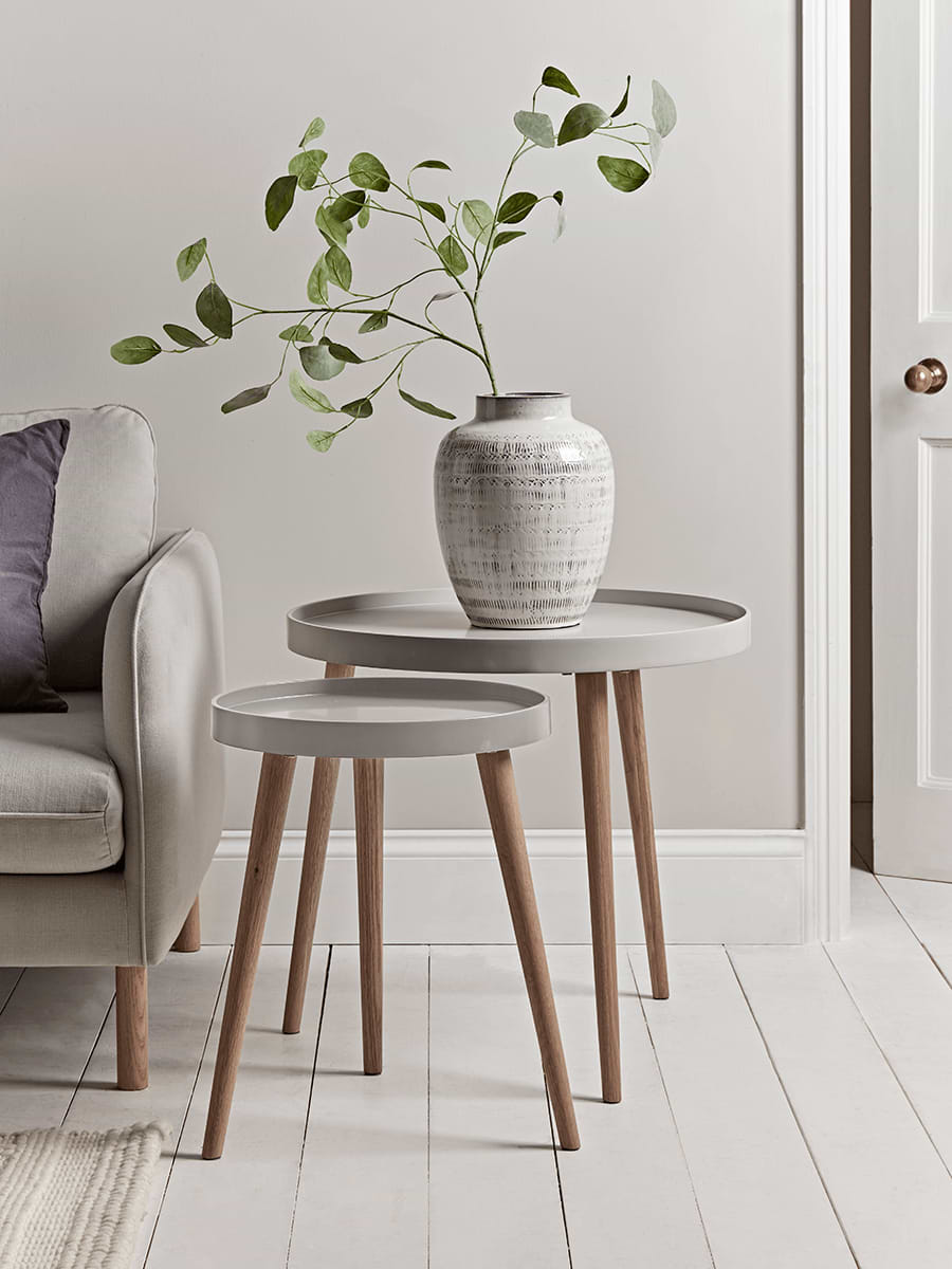 Mila Side Tables - Grey