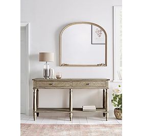 Geometric Parquet Console Table