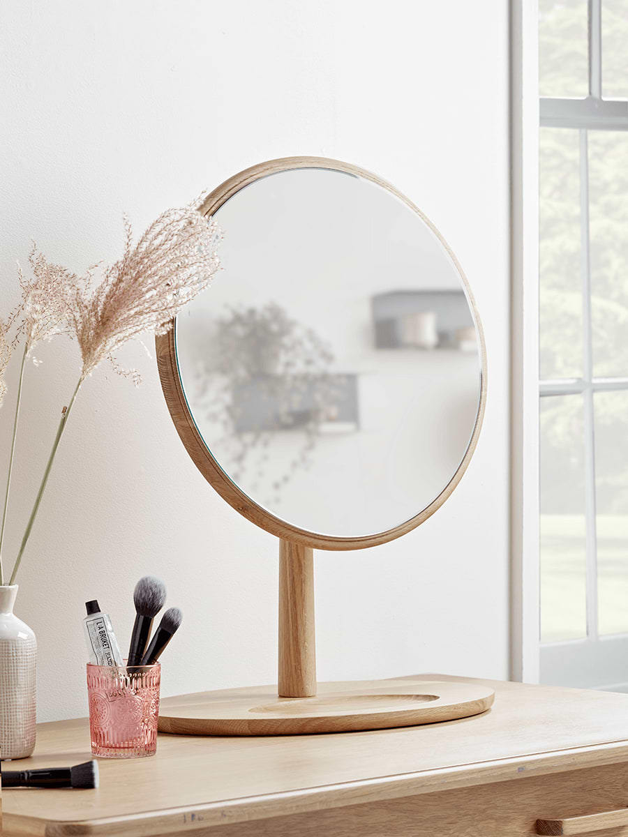 Bergen Oak Dressing Table Mirror