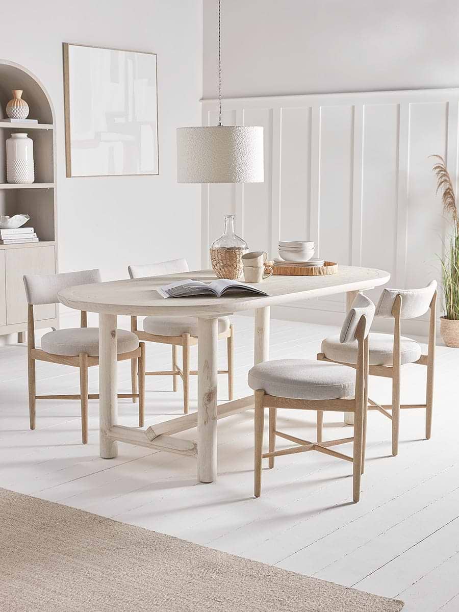 Quinn Oval Dining Table - 6 Seater