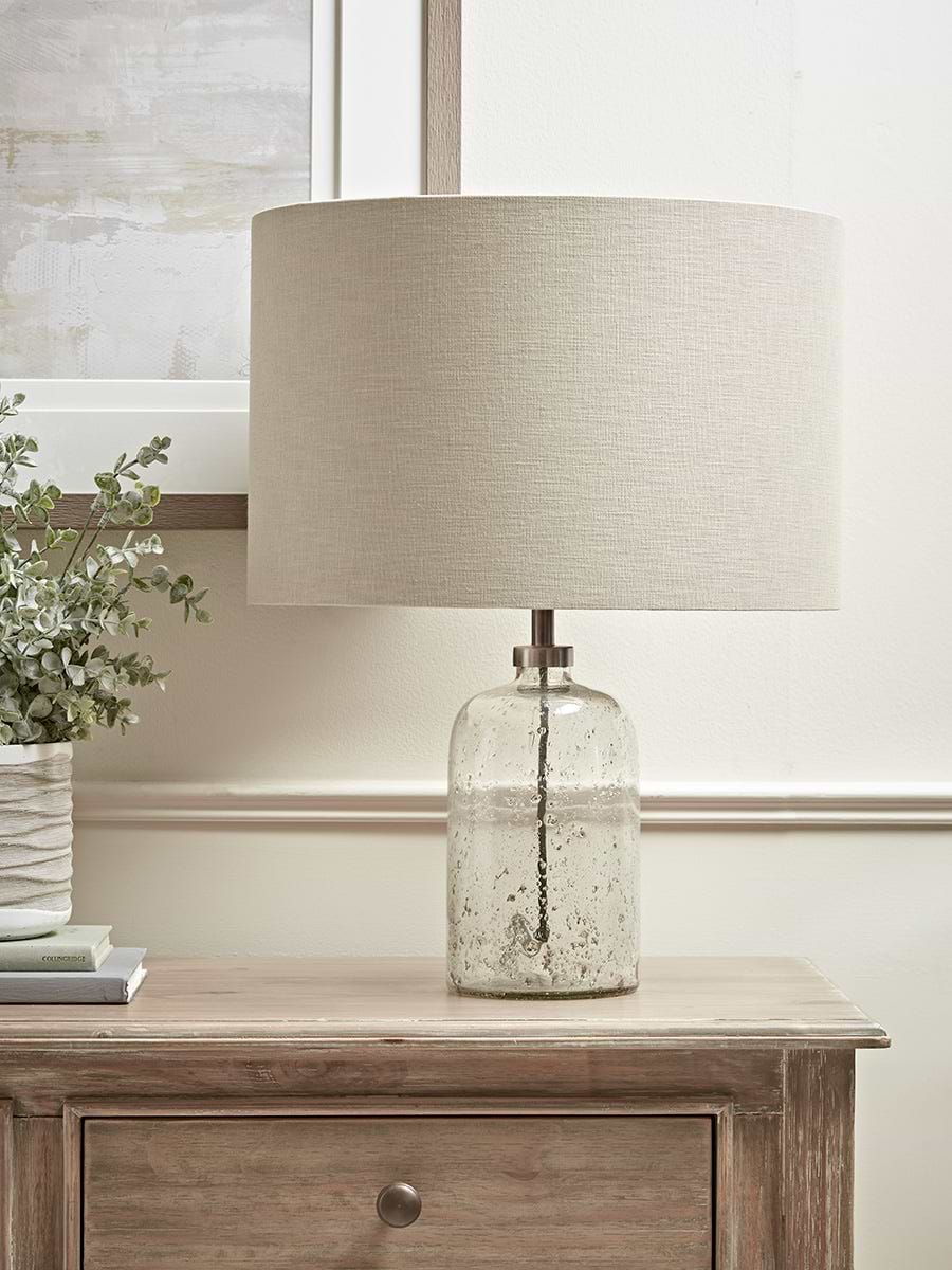 Aria Clear Glass Table Lamp - Small
