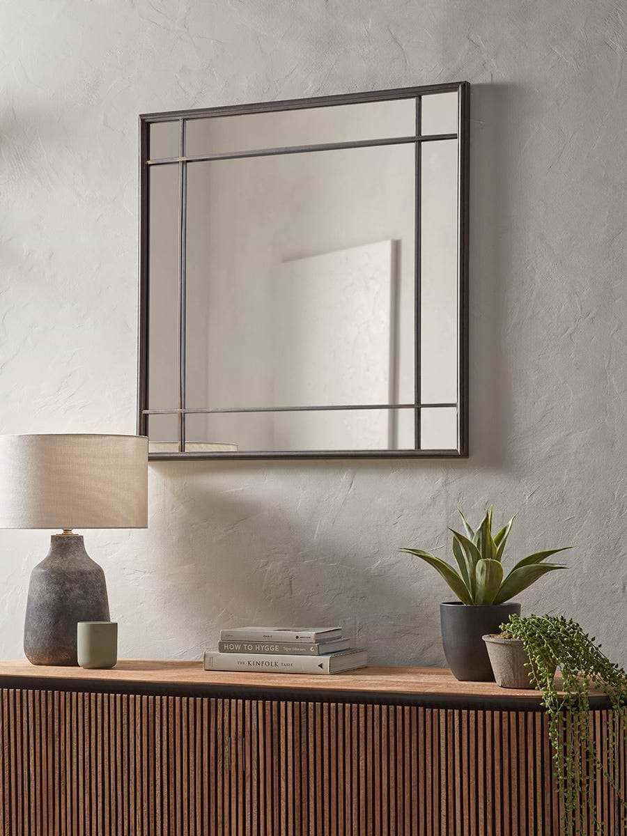 Square Panelled Mirror