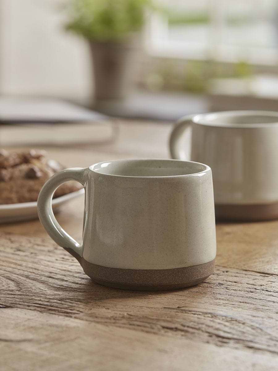 Two Speckled Glazed Mugs