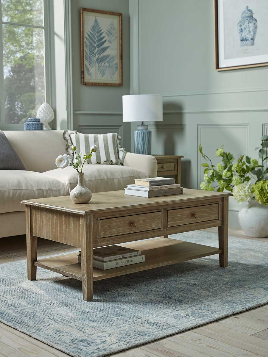 Camille Coffee Table - Limewashed