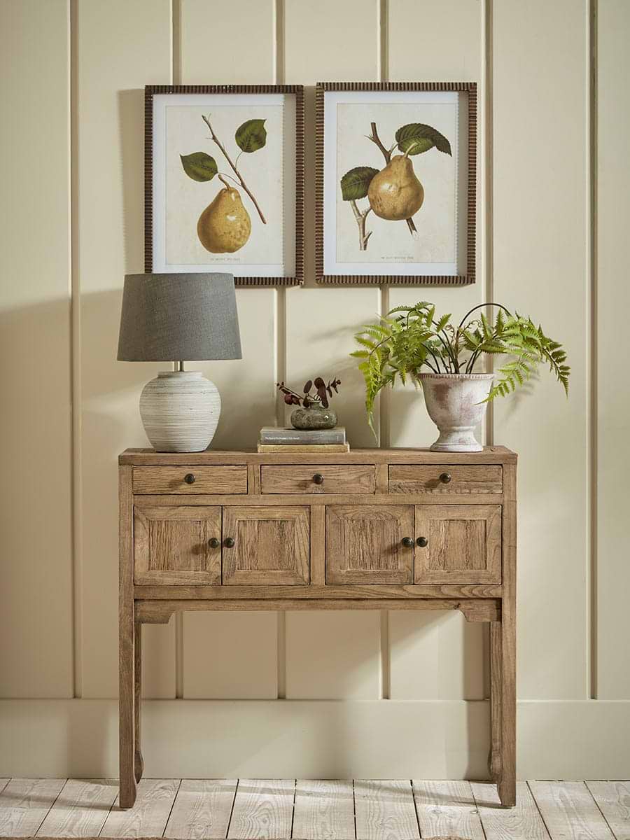 Compact Reclaimed Oak Console Table