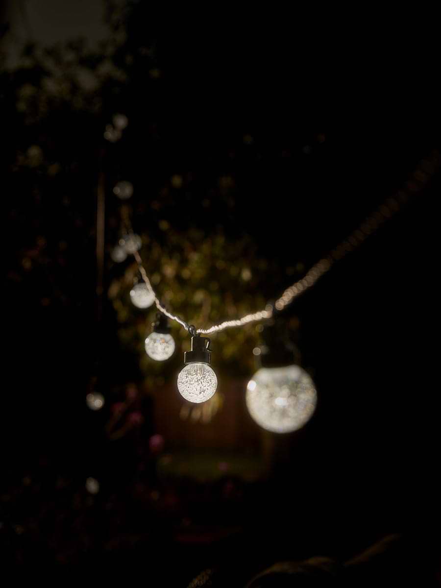 Glass Globe Festoon Lights