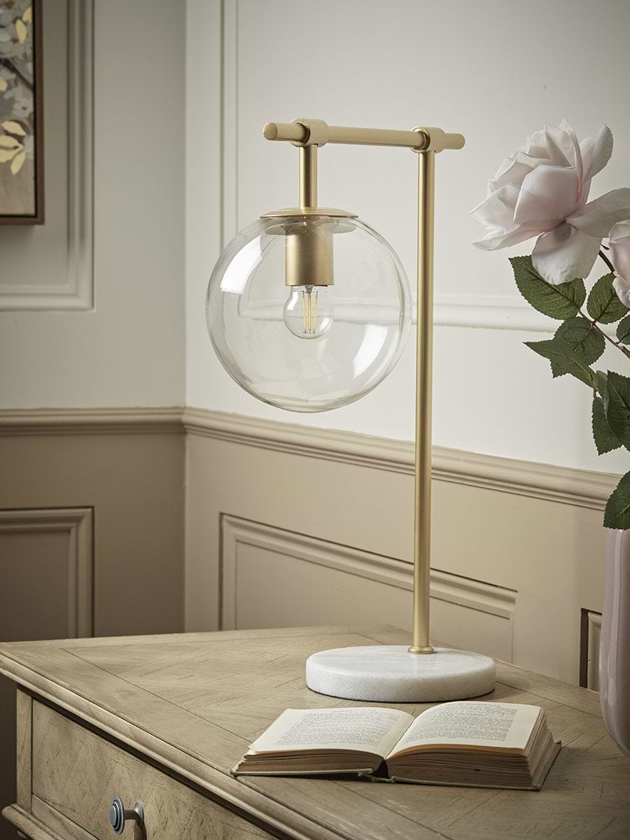 Globe Table Lamp - Brass