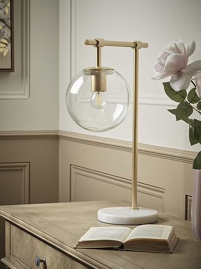 Globe Table Lamp - Brass