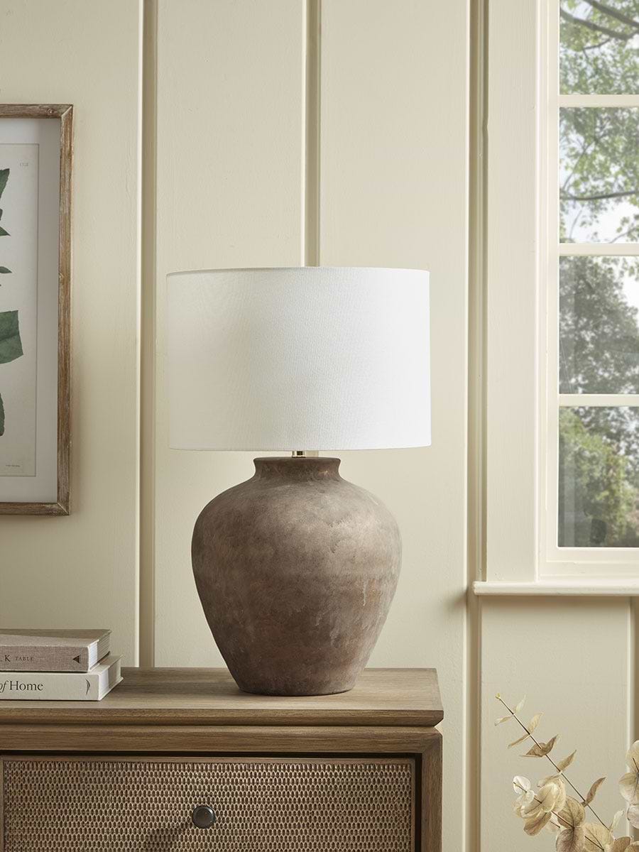 Aged Ceramic Table Lamp