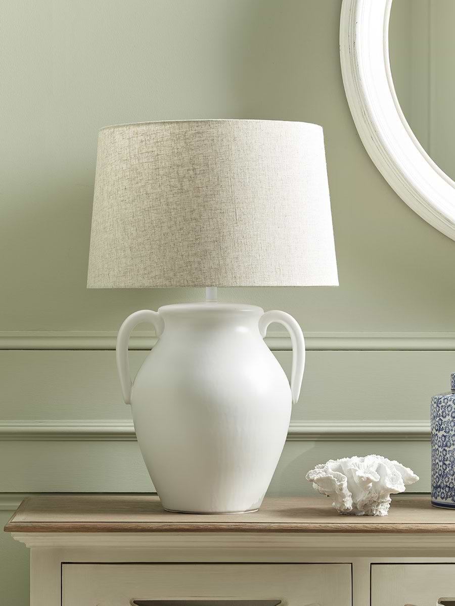 Glazed Handle Table Lamp