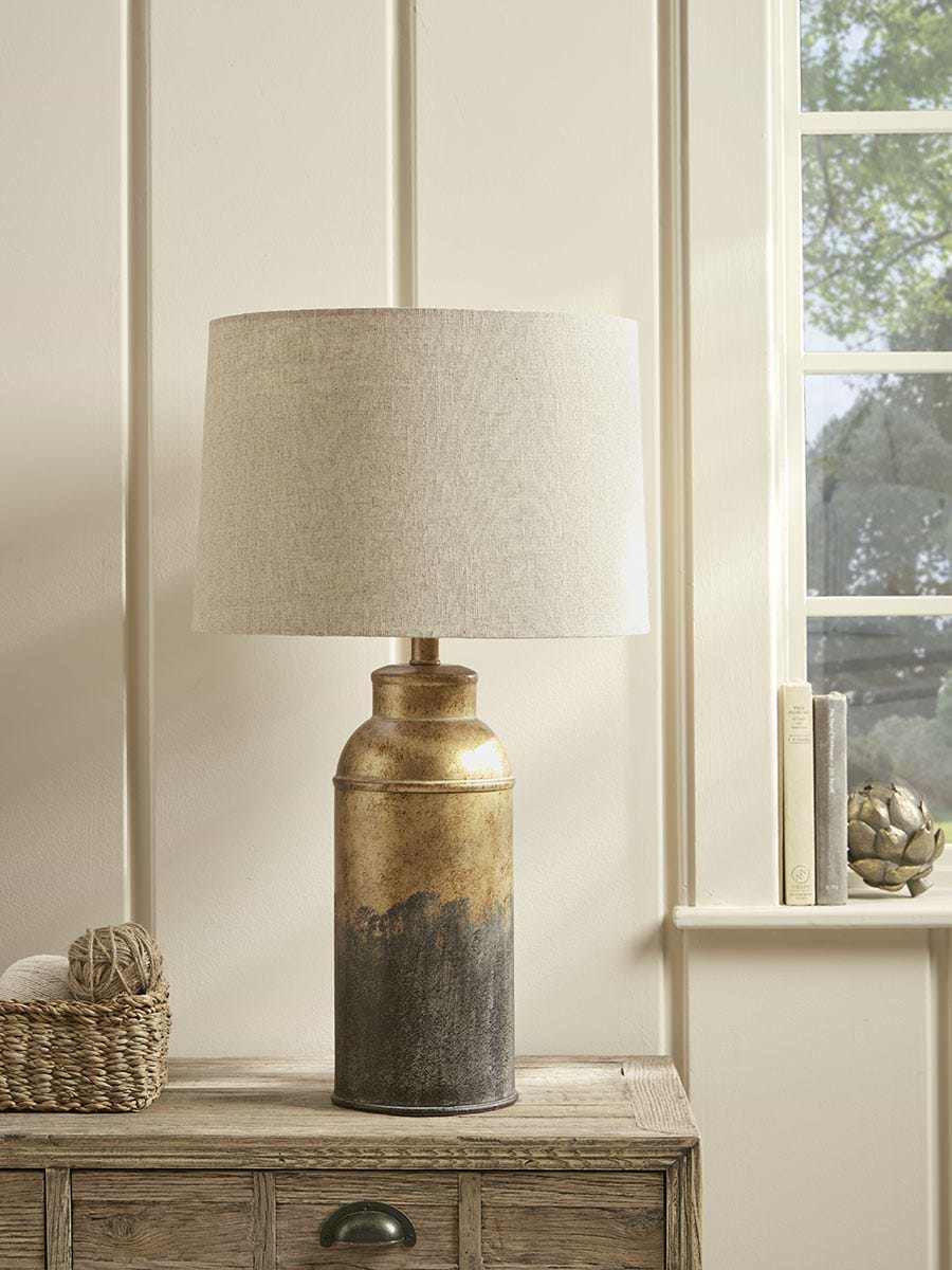 Aged Metal Table lamp