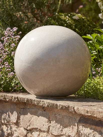 White Glazed Orb - Large
