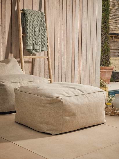 Harlington Indoor Outdoor Pouffe - Sand