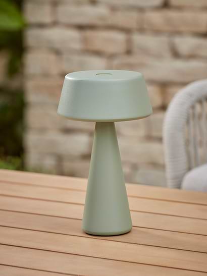 Aldan Outdoor Table Lamp - Sage Green