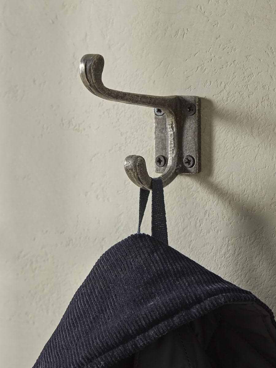 Double Coat Hook - Cast Iron