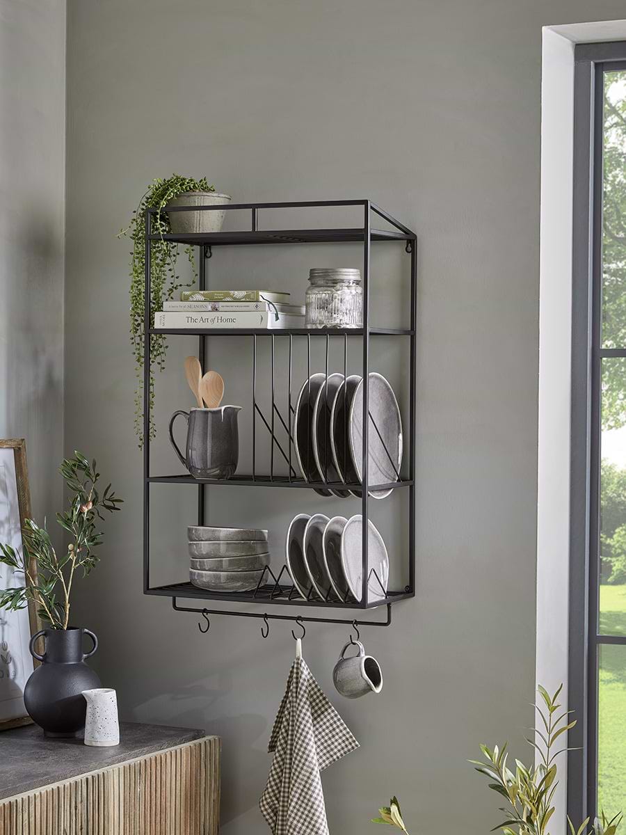 Industrial Style Iron Wall Unit - Medium