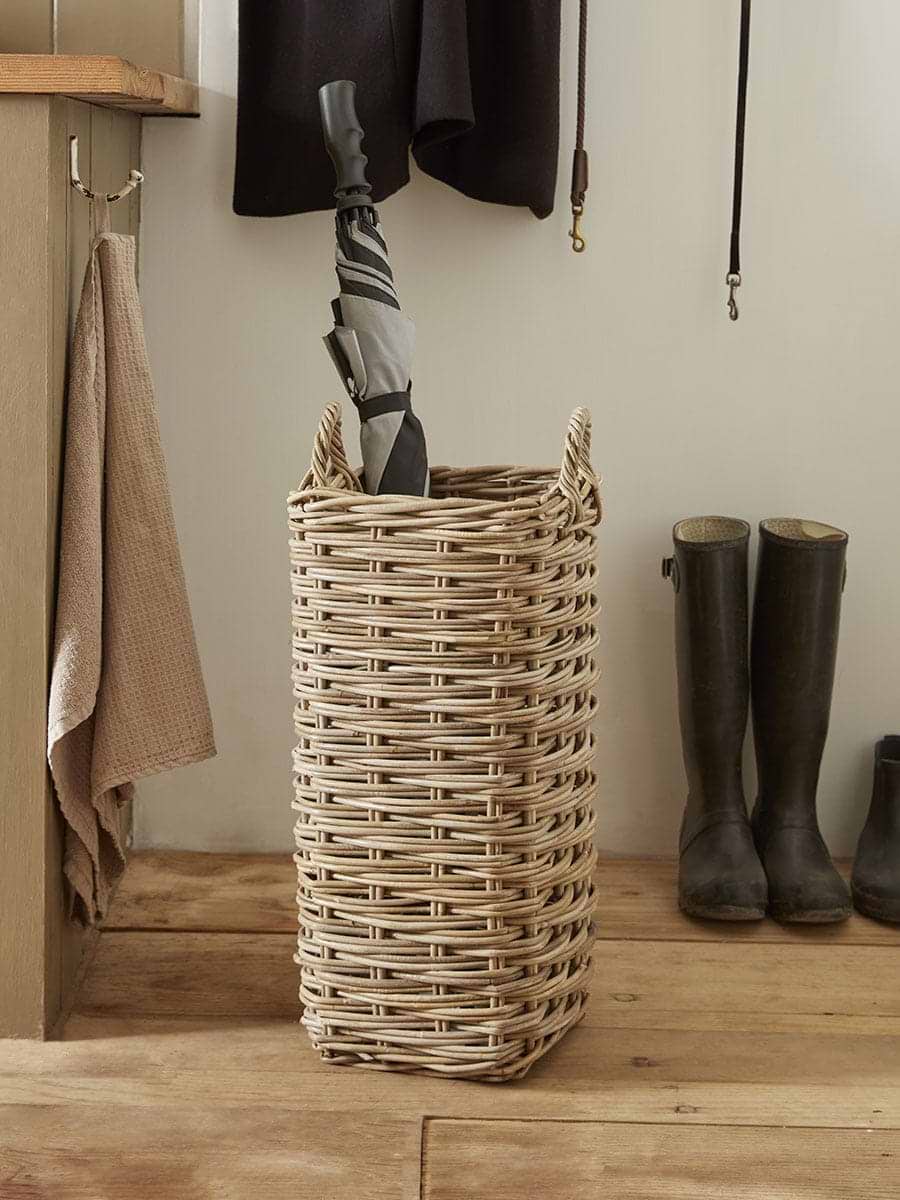 Rattan Umbrella Basket - Square