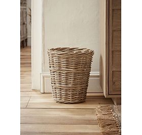 Rattan Waste Paper Basket - Round