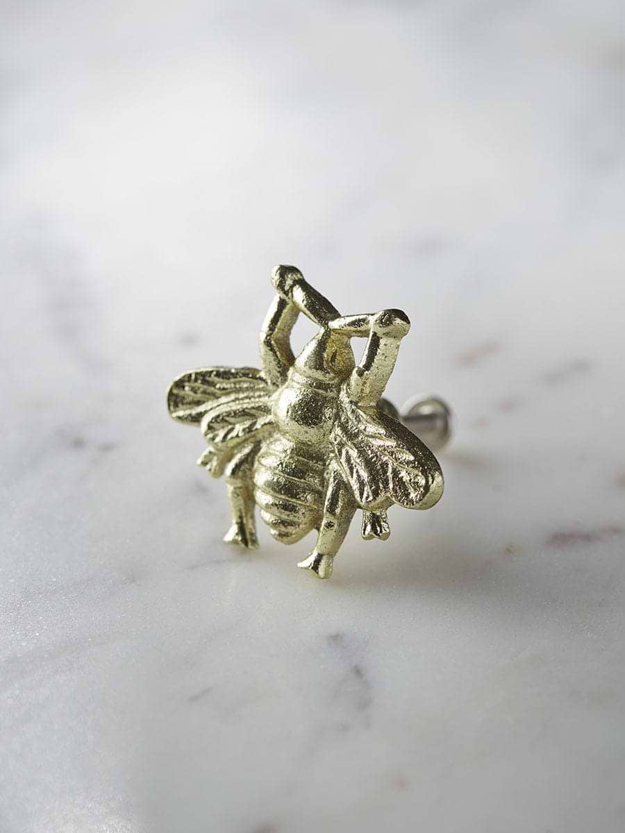 Bumble Bee Knob - Brass