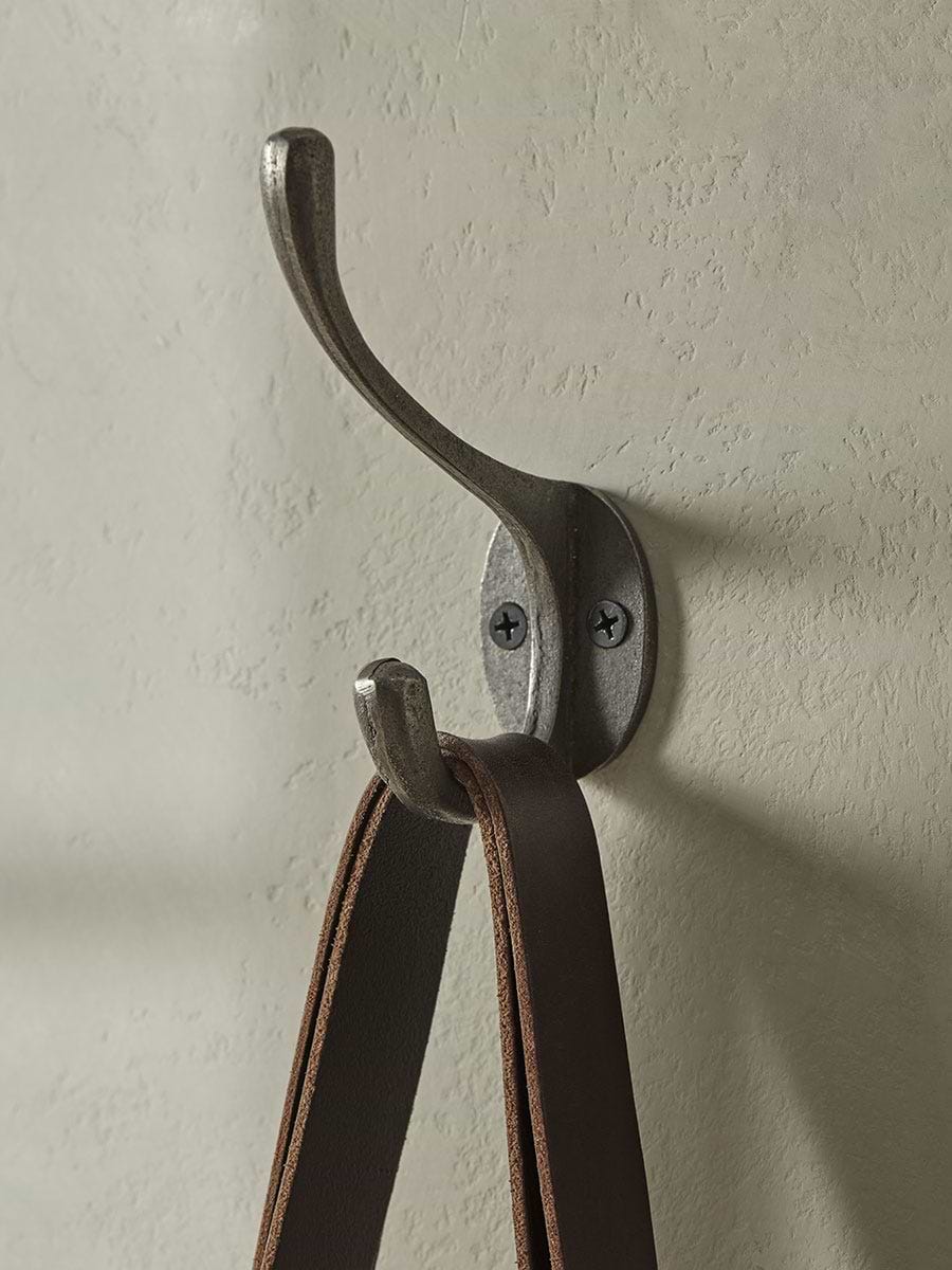 Double Coat Hook - Cast Iron