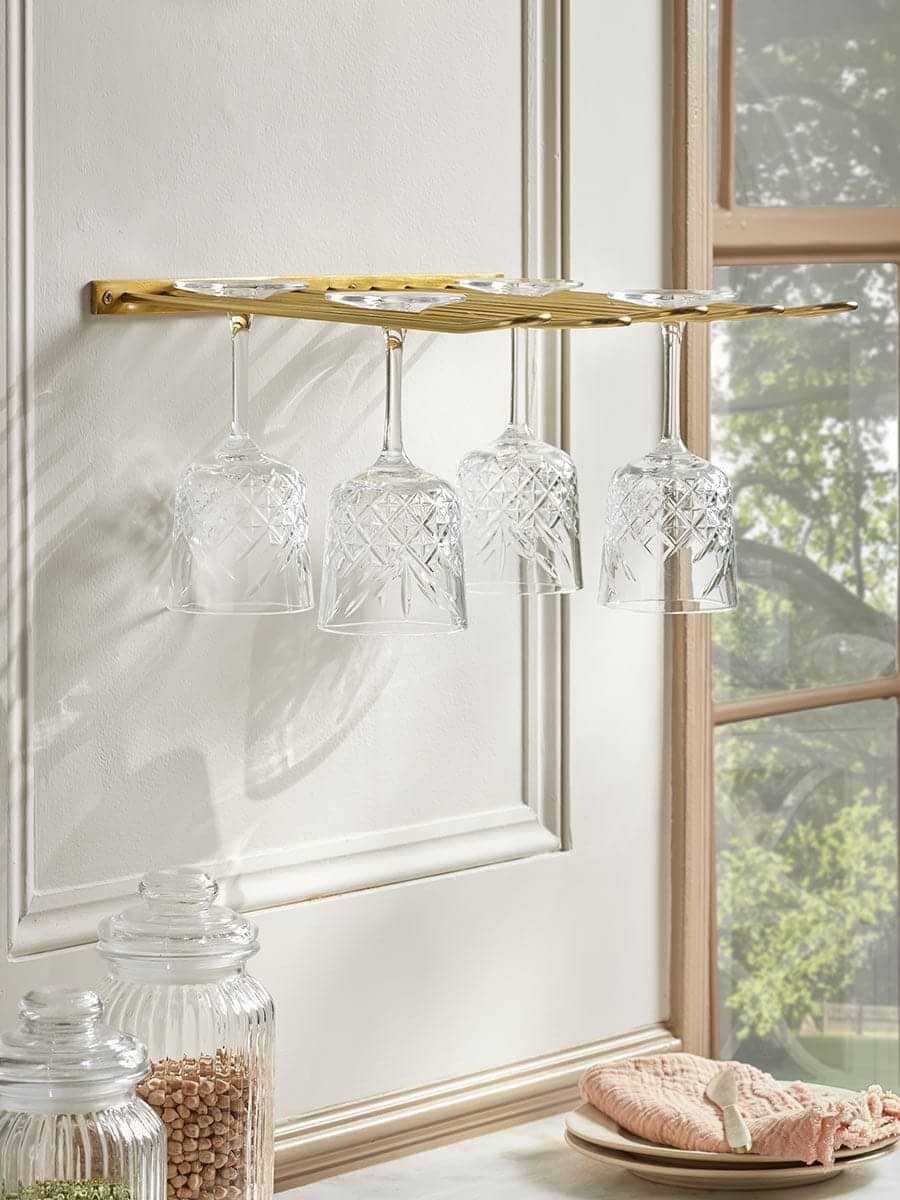 Wall Mounted Glass Rack