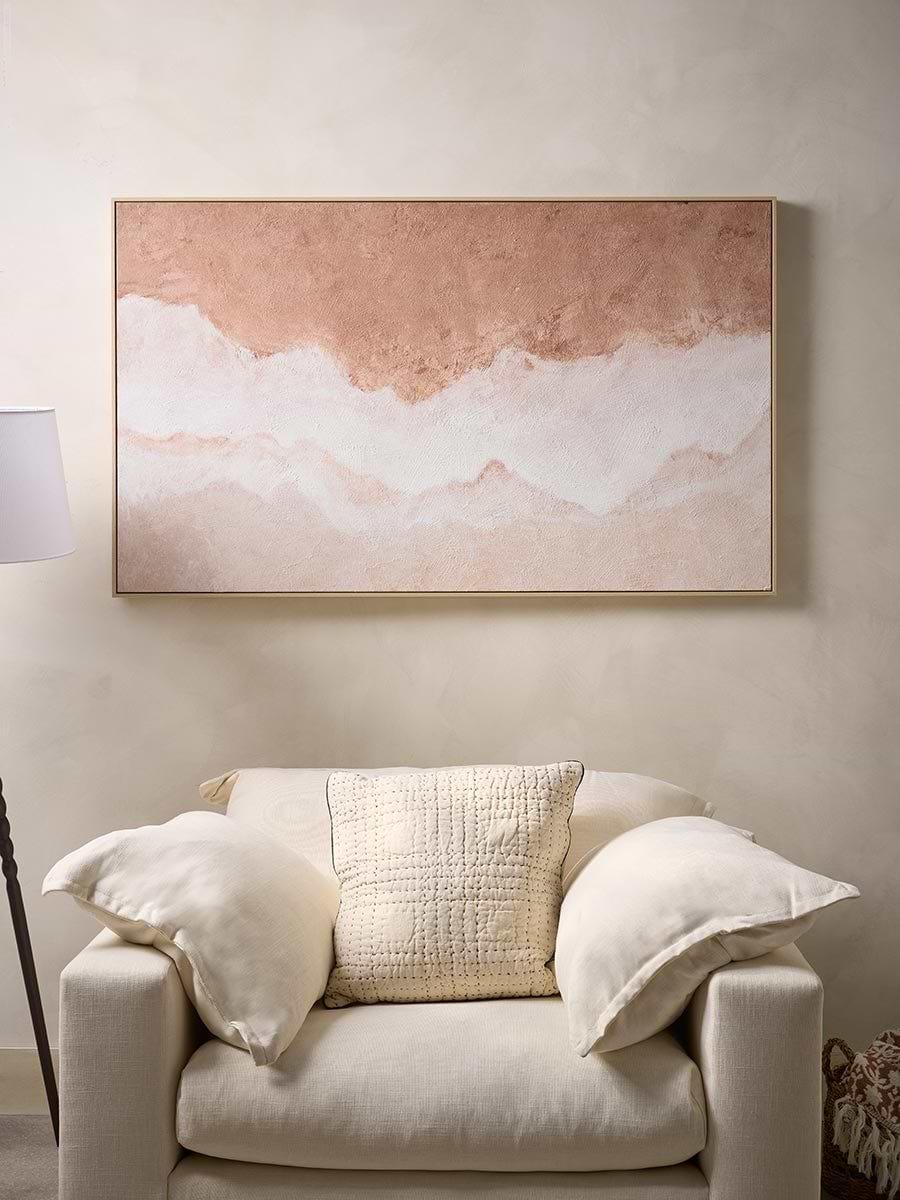 Neutral Sands Framed Canvas