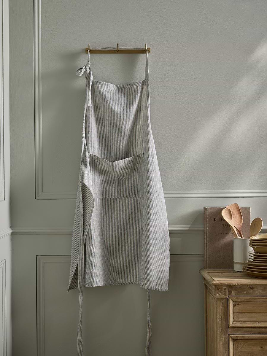 Classic Cotton Apron - Blue Stripe