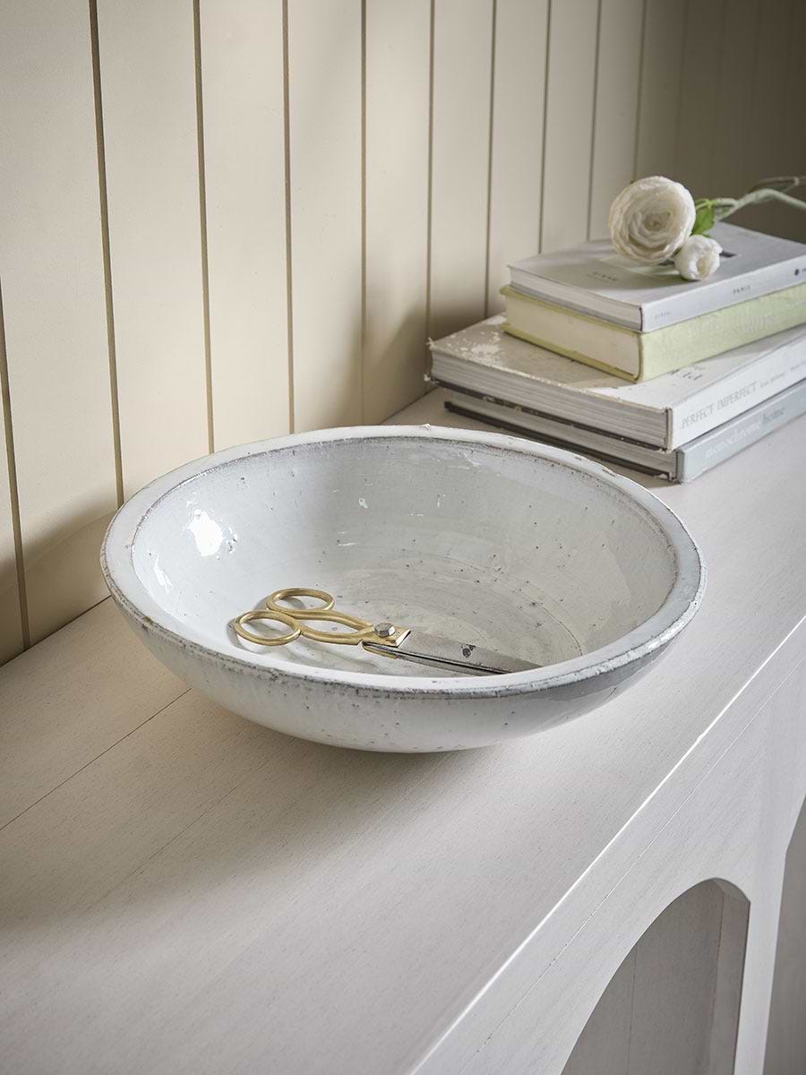 White Glazed Bowl