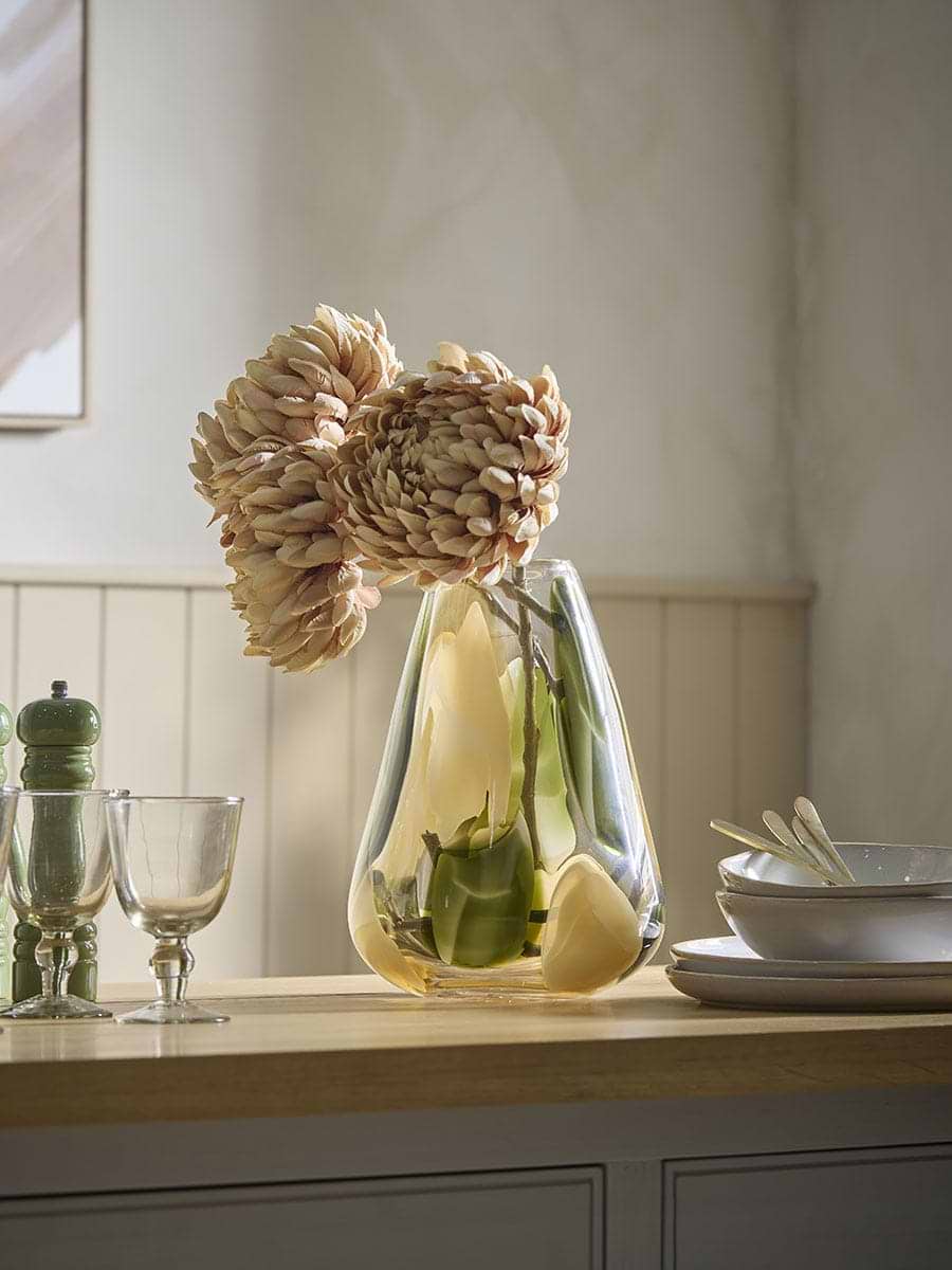 Multicoloured Glass Vase
