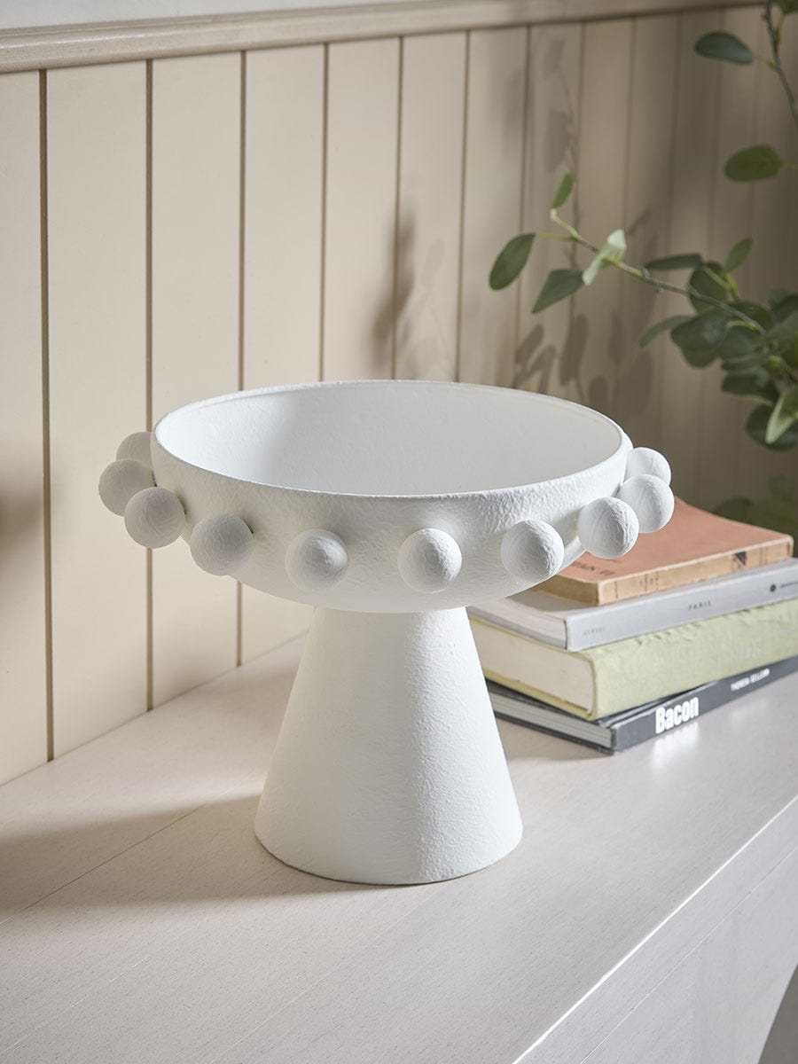 Decorative White Pillar Bowl