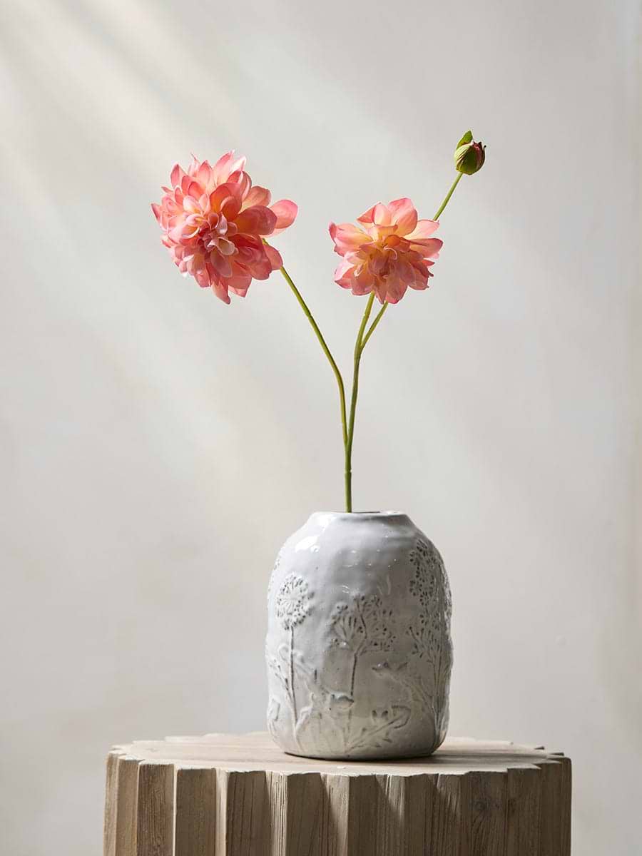 Dahlia Spray - Coral