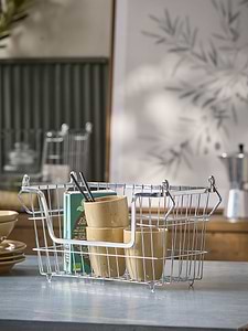 Grey Wire Storage Basket - Small
